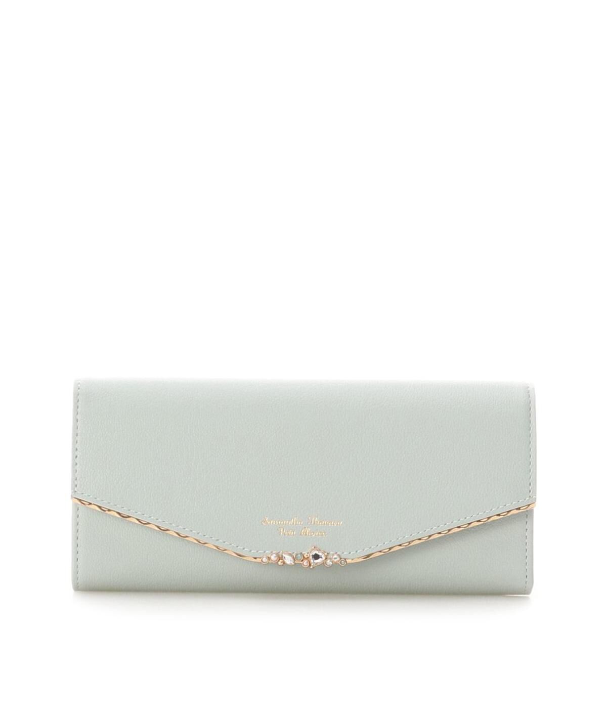 Samantha Thavasa Petit Choice「ハートジュエルバー　長財布」|財布|グリーン