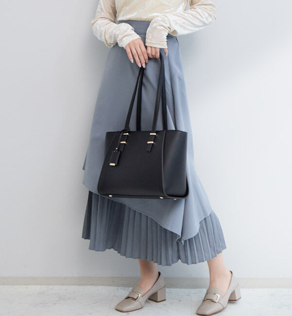 Jewelna Rose「Jewelna Rose バベット ロングハンドル トートバッグ 16187」|トートバッグ|ブラック