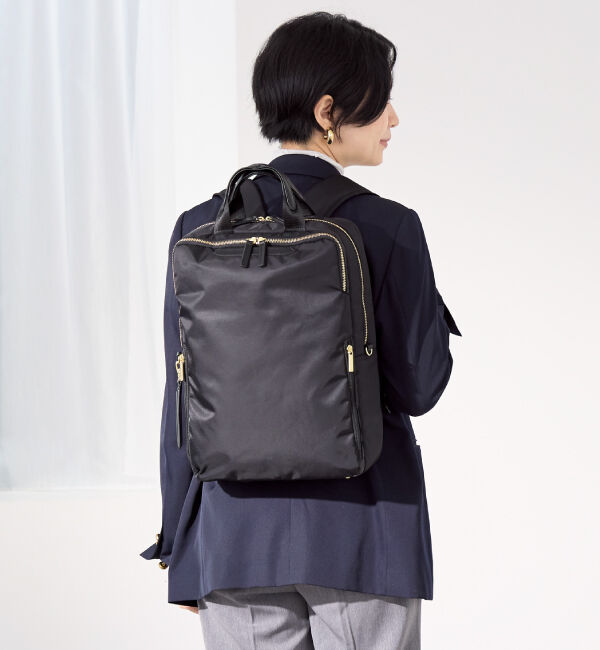 ace.「ace. フィッテム ビジネスリュック エキスパンド機能 レディースビジネス A4 / 14.0インチPC収納 68684」|リュック|