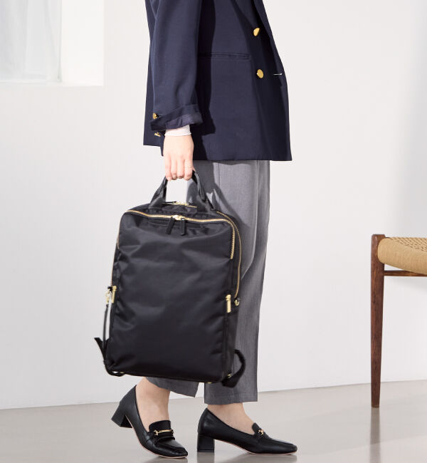 ace.「ace. フィッテム ビジネスリュック エキスパンド機能 レディースビジネス A4 / 14.0インチPC収納 68684」|リュック|