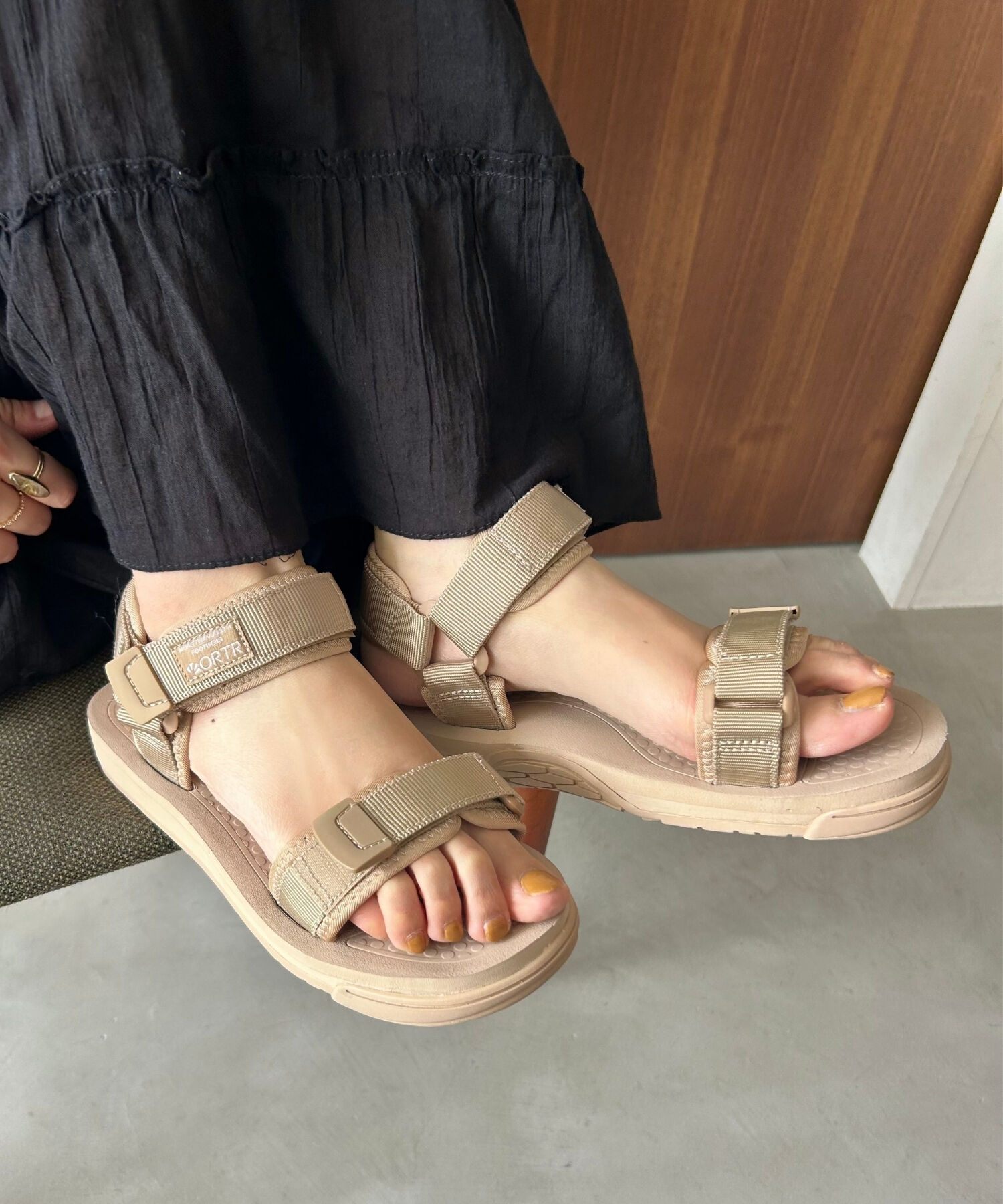 ORiental TRaffic「【アウトレット価格】ベルトスポーツサンダル/OT3211 スポサン 人気 トレンド WEB限定 軽い」|サンダル|