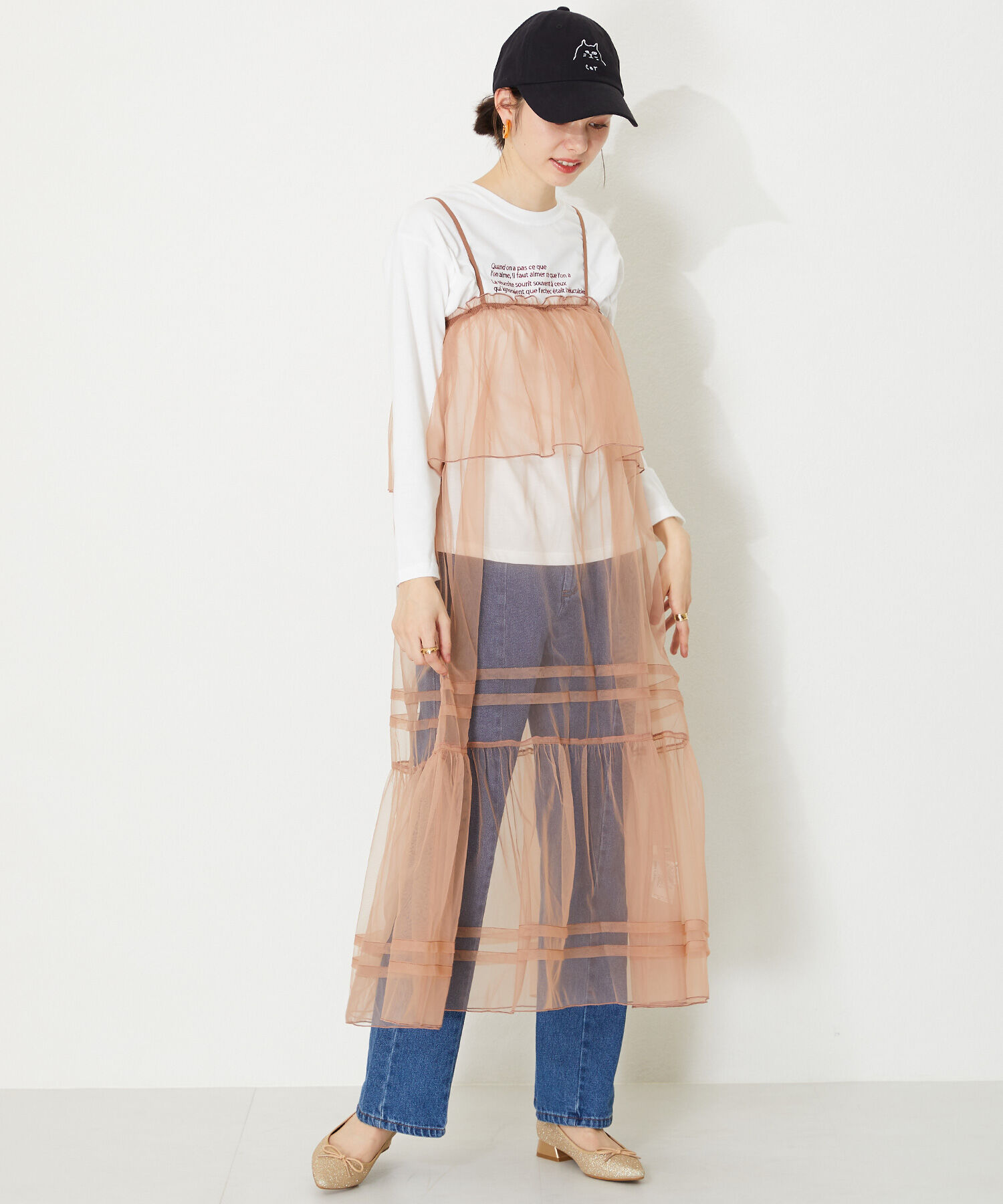 ORiental TRaffic「ポインテッドトゥグリッターバレエシューズ/41115」|パンプス|