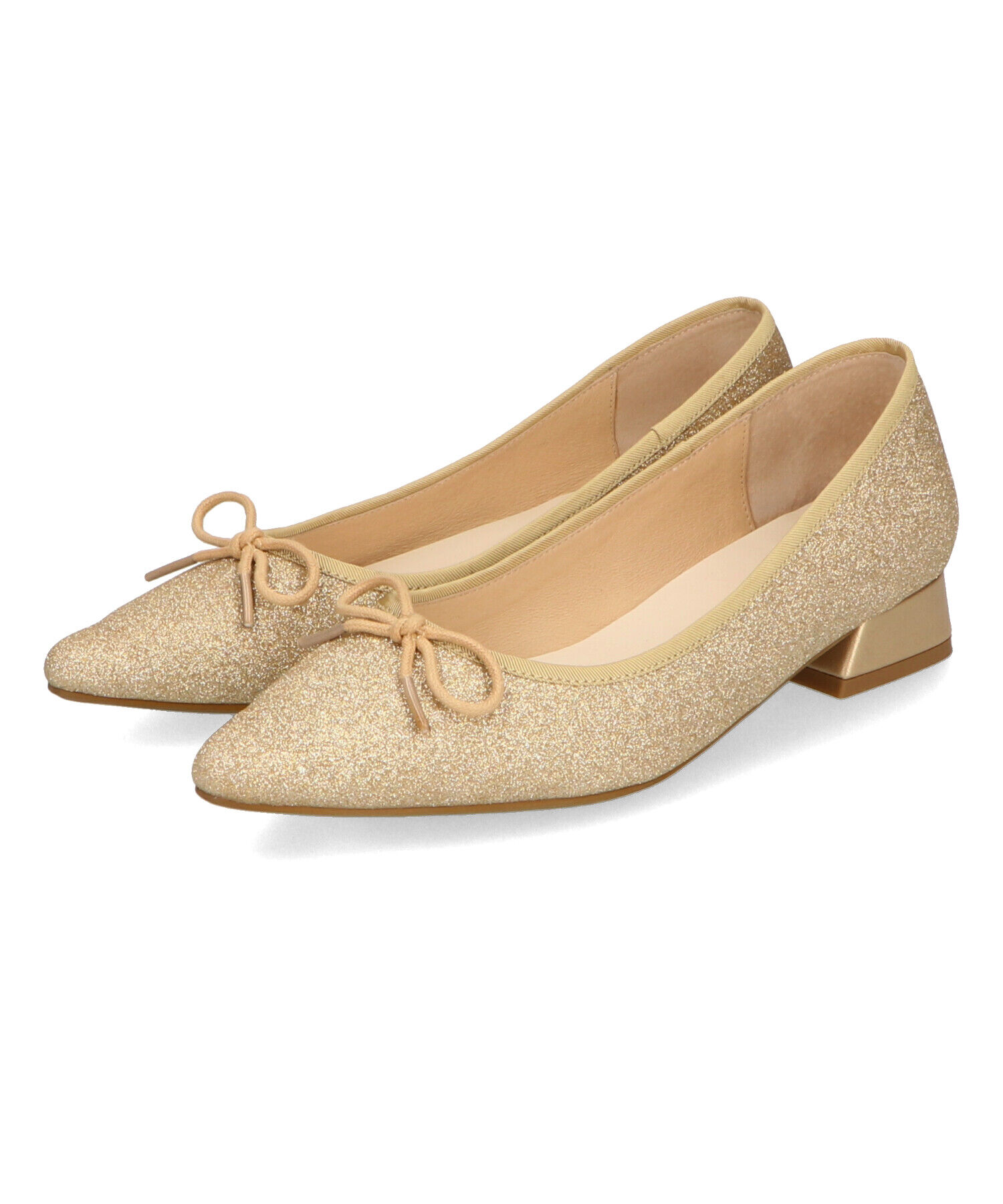 ORiental TRaffic「ポインテッドトゥグリッターバレエシューズ/41115」|パンプス|