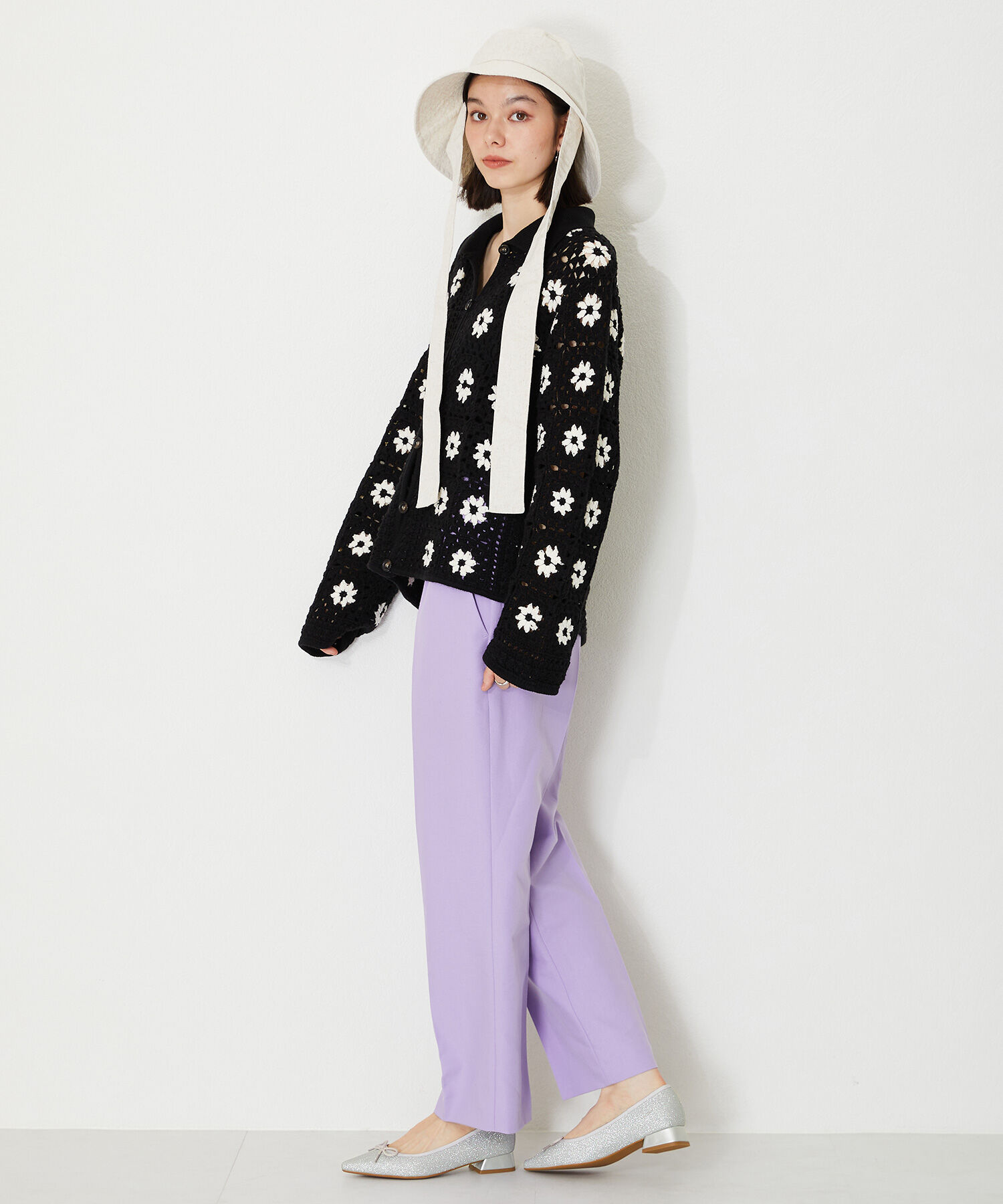 ORiental TRaffic「ポインテッドトゥグリッターバレエシューズ/41115」|パンプス|