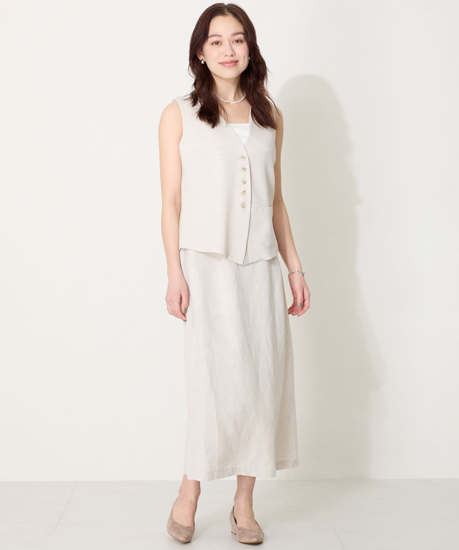 ORiental TRaffic「【WEB限定】スリットカット ポインテッドトゥ ヒール パンプス /55105 通勤 Vカット シンプル」|パンプス|