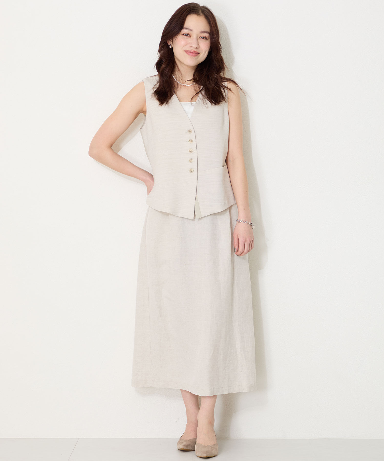 ORiental TRaffic「【WEB限定】スリットカット ポインテッドトゥ ヒール パンプス /55105 通勤 Vカット シンプル」|パンプス|