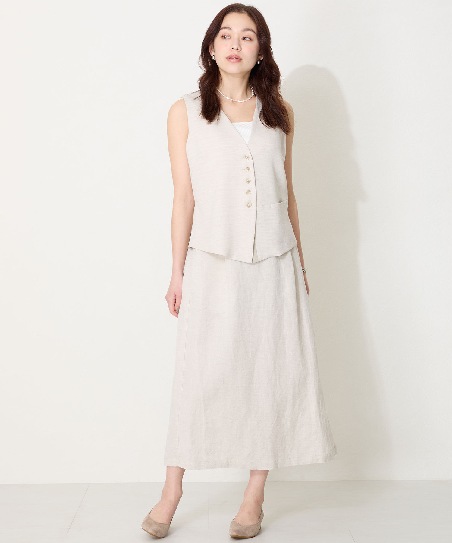 ORiental TRaffic「【WEB限定】スリットカット ポインテッドトゥ ヒール パンプス /55105 通勤 Vカット シンプル」|パンプス|