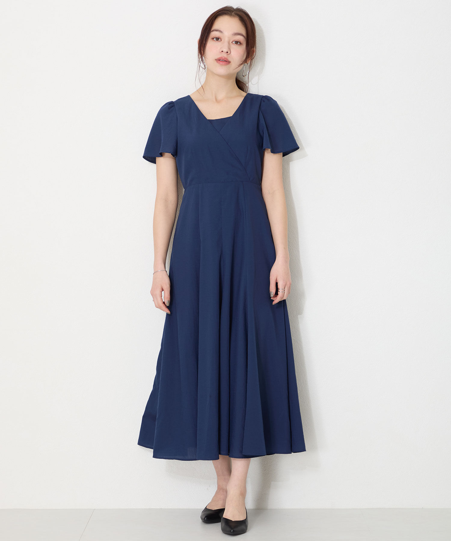 ORiental TRaffic「【WEB限定】スリットカット ポインテッドトゥ ヒール パンプス /55105 通勤 Vカット シンプル」|パンプス|