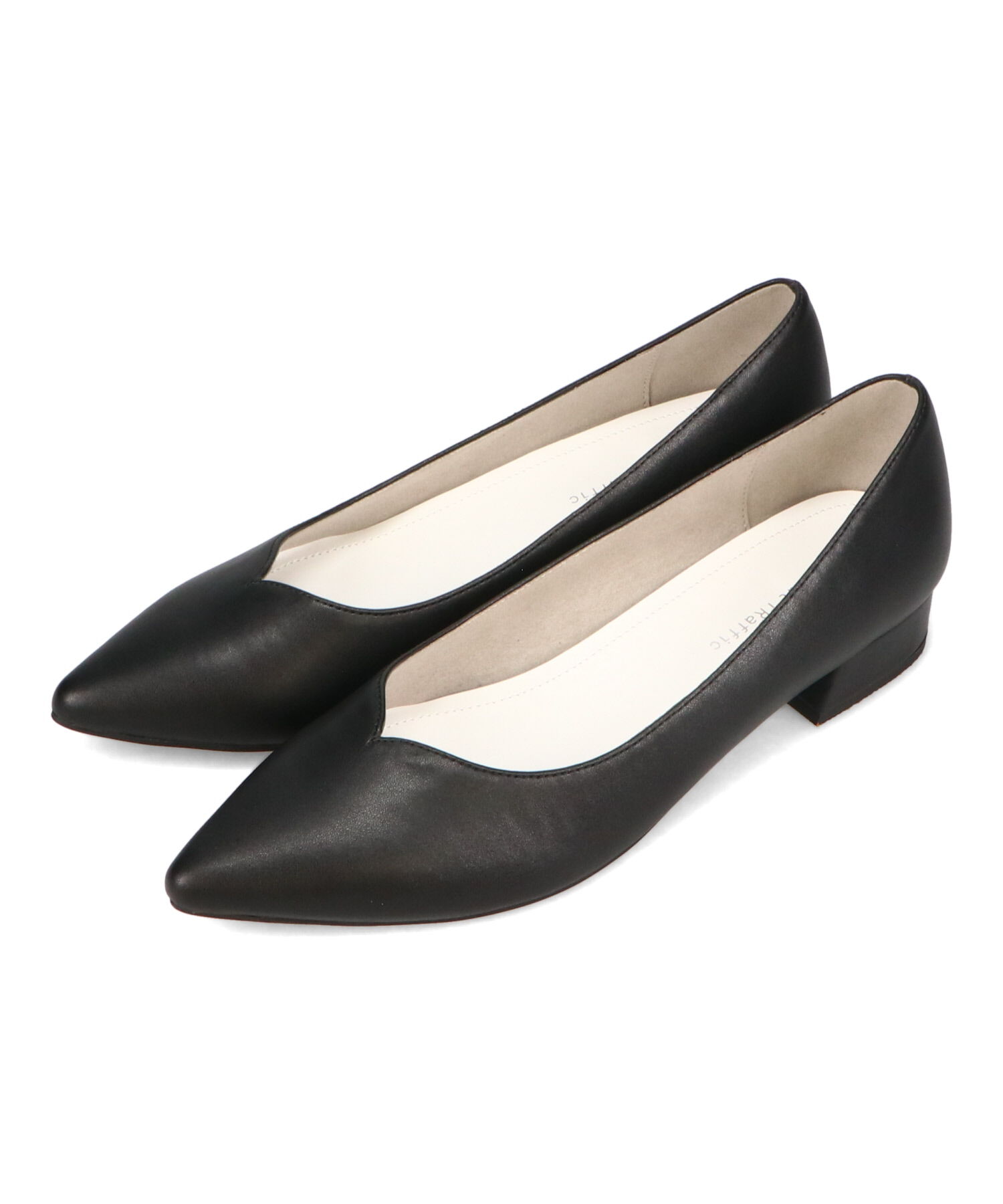 ORiental TRaffic「【WEB限定】スリットカット ポインテッドトゥ ヒール パンプス /55105 通勤 Vカット シンプル」|パンプス|