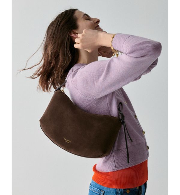 kate spade new york「ループ スエード ショルダー バッグ」|ショルダー・メッセンジャー|WRMCARAMEL