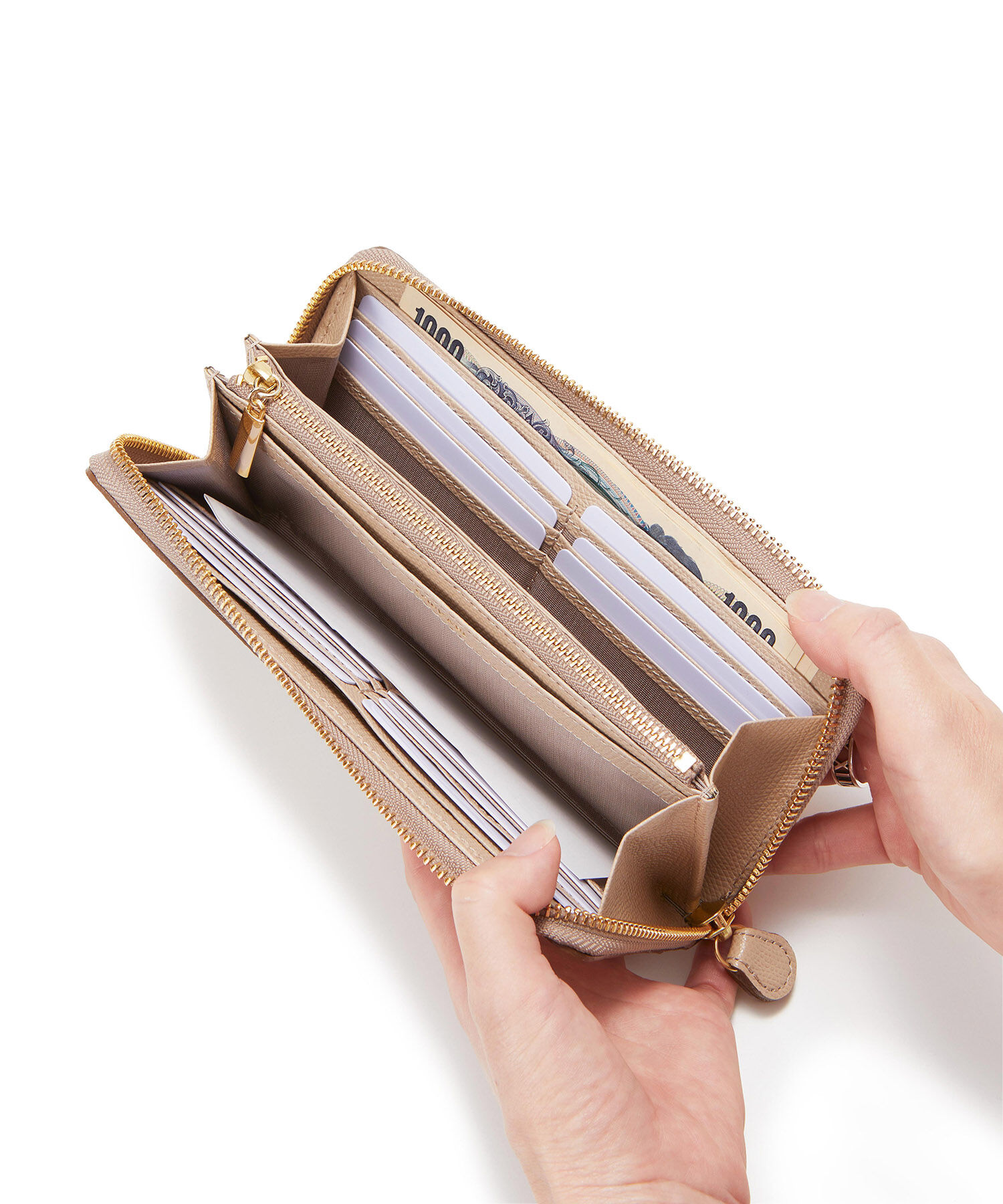 TOPKAPI 「[TOPKAPI]トプカピ 角シボ型押し・ ラウンド 長財布 COLORATO コロラート」|財布|