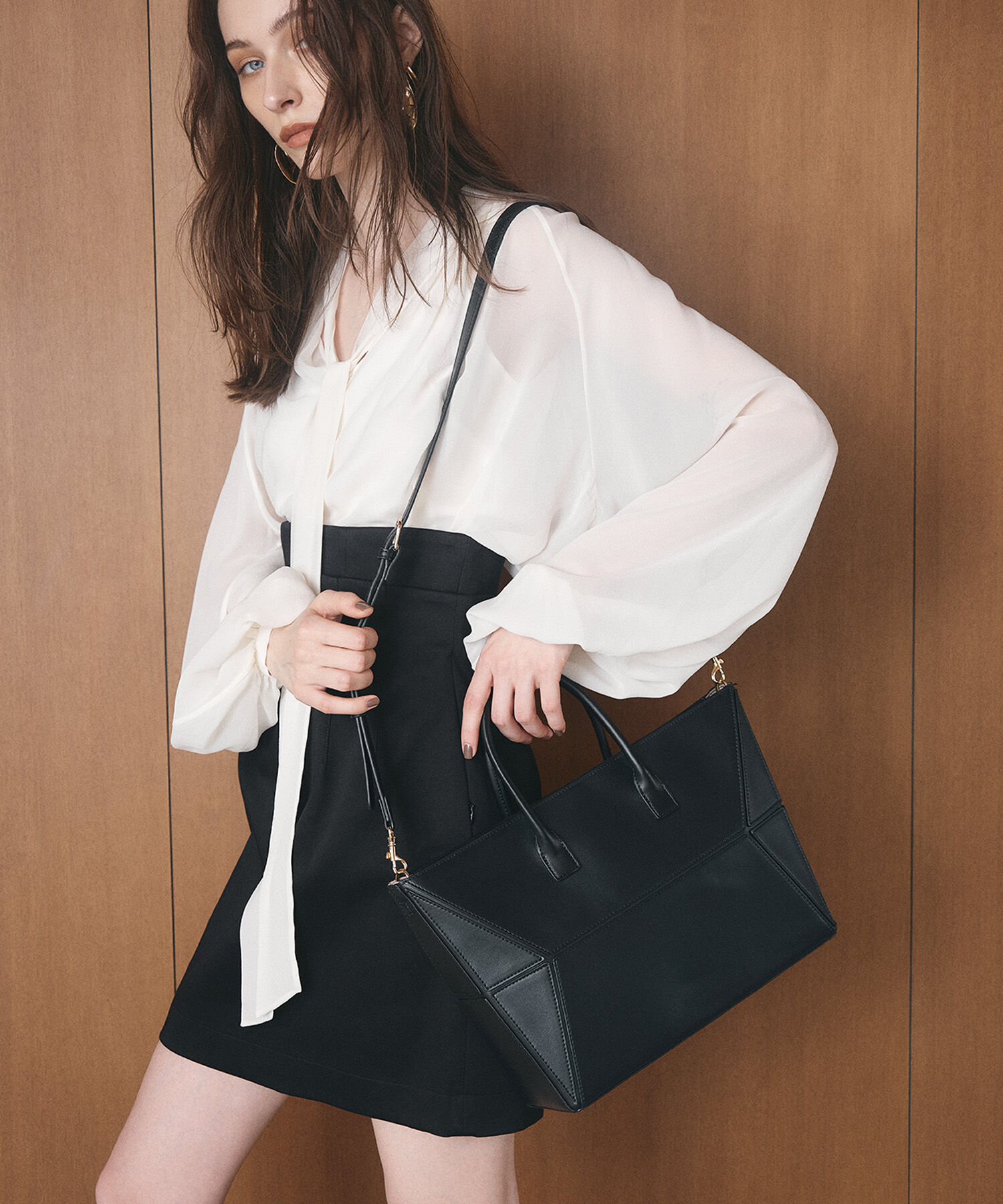 TOPKAPI TREASURE「【TREASURE TOPKAPI】 ジオメトリック ショルダー付 トートバッグ」|トートバッグ|