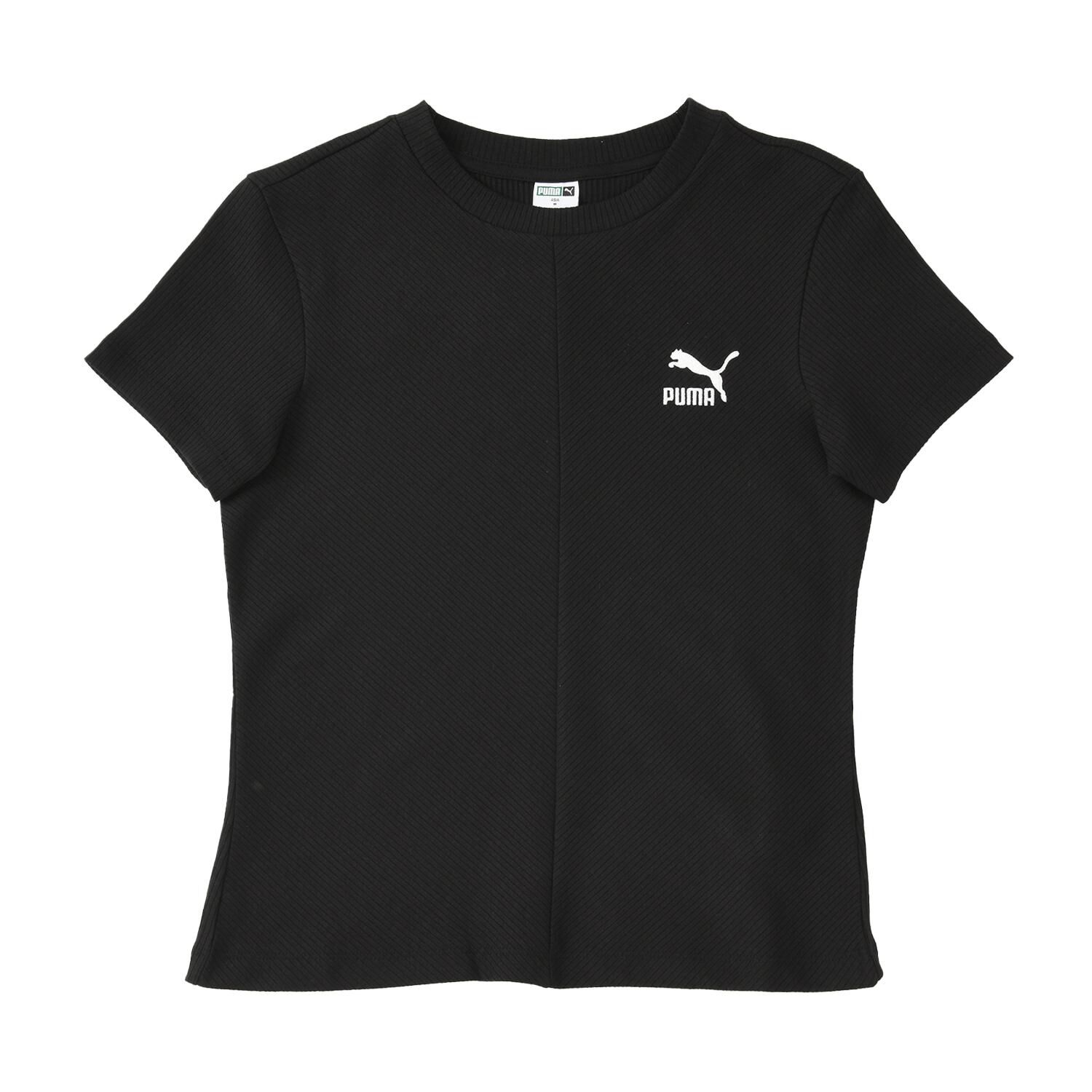 PUMA「【PUMA ｳｪｱ】W CLASSICS RIBBED SLIM TEE」|Tシャツ・カットソー|