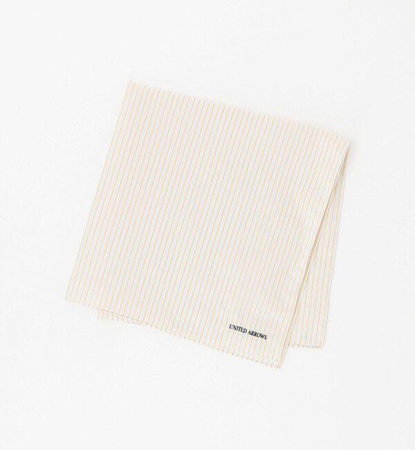 UNITED ARROWS「コットン ストライプ ハンカチ」|ハンカチ|BEIGE