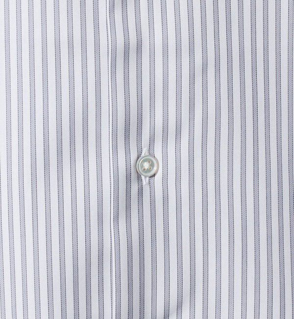 UNITED ARROWS「イージーケア AG キャンディーストライプ セミワイドカラー クレリックシャツ 抗菌防臭」|シャツ・ブラウス|