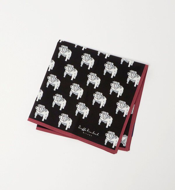 UNITED ARROWS「【別注】＜Dieffe Kinloch＞BULLDOG AO/ハンカチ」|ハンカチ|BLACK