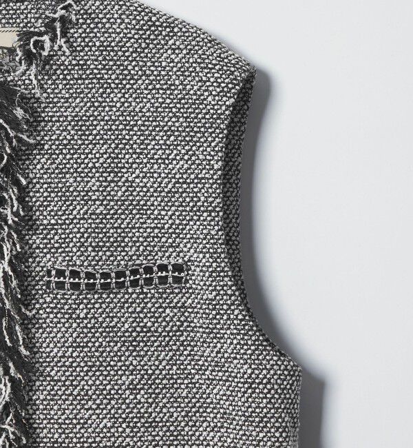 UNITED ARROWS「2トーン ツイードライク ベスト」|ベスト・ジレ|