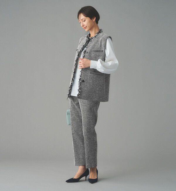 UNITED ARROWS「2トーン ツイードライク ベスト」|ベスト・ジレ|