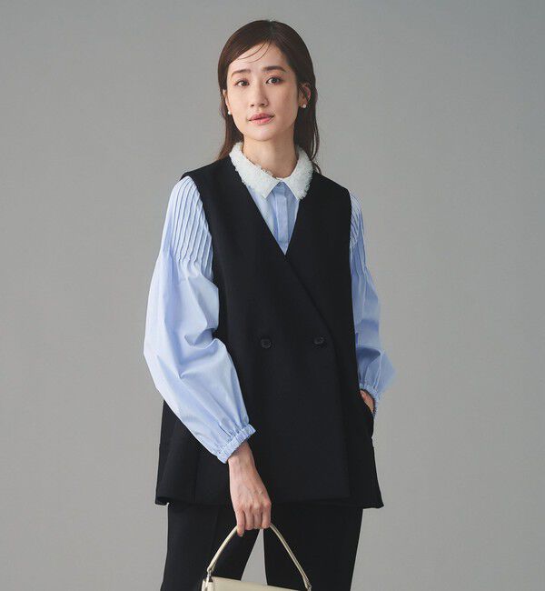 UNITED ARROWS「SPONGY バックフレア ベスト」|ベスト・ジレ|