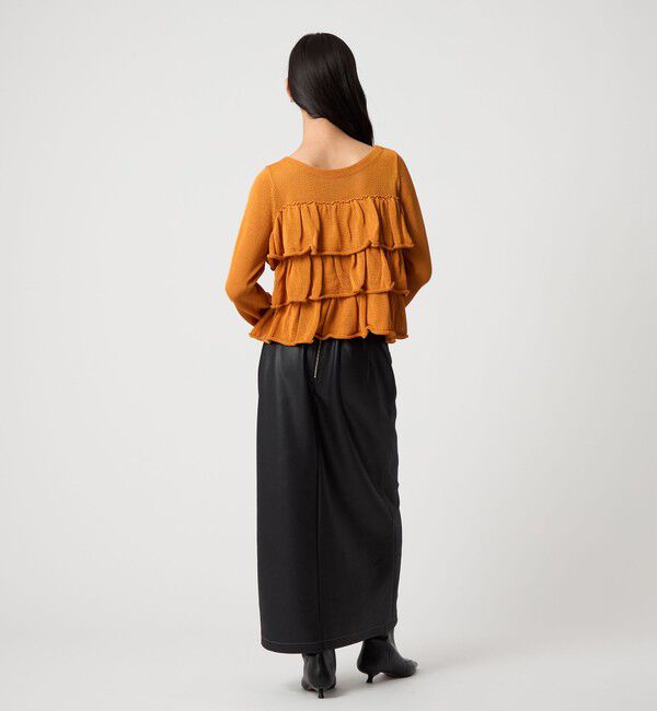 EMMEL REFINES「＜EMMEL REFINES＞EM マシュマロタッチ スリットステッチ スカート」|スカート|