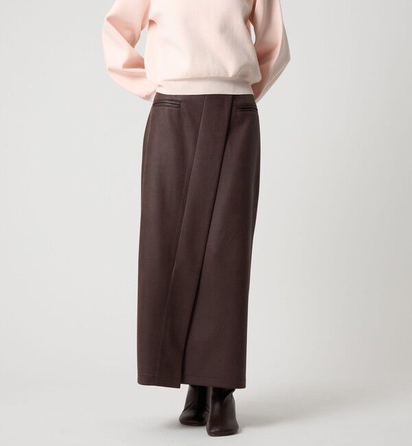 EMMEL REFINES「＜EMMEL REFINES＞EM マシュマロタッチ スリットステッチ スカート」|スカート|