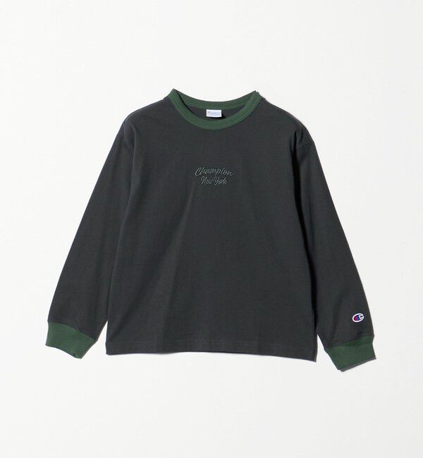 UNITED ARROWS green label relaxing「＜Champion＞ロングスリーブ Tシャツ  / キッズ  140cm-160cm」|Tシャツ・カットソー|BLACK