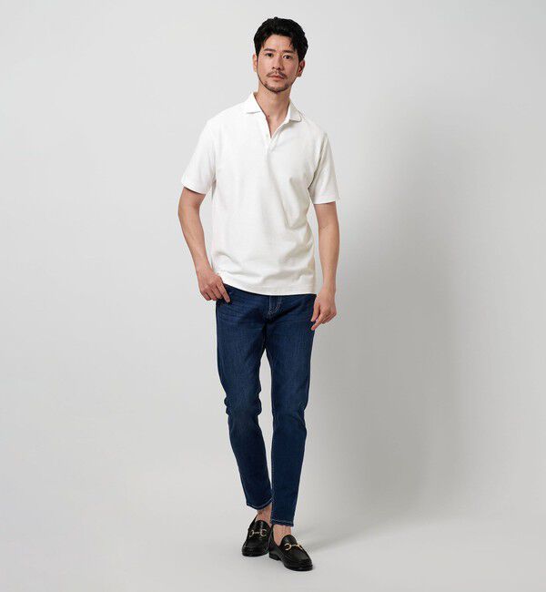 BEAUTY&YOUTH UNITED ARROWS「【WEB限定 WARDROBE SMART】ステイ クリーン ピケ スキッパー ポロシャツ【抗菌・防臭】」|ポロシャツ|