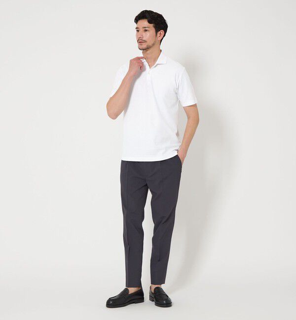 BEAUTY&YOUTH UNITED ARROWS「【WEB限定 WARDROBE SMART】ステイ クリーン ピケ スキッパー ポロシャツ【抗菌・防臭】」|ポロシャツ|