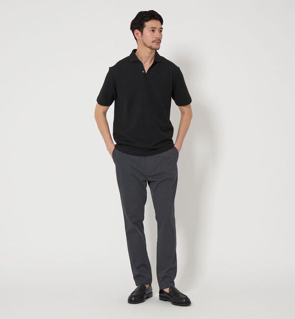 BEAUTY&YOUTH UNITED ARROWS「【WEB限定 WARDROBE SMART】ステイ クリーン ピケ スキッパー ポロシャツ【抗菌・防臭】」|ポロシャツ|