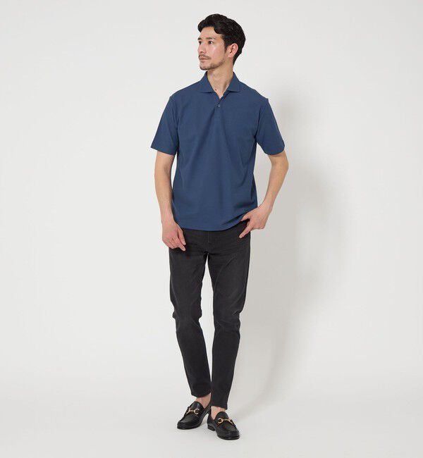 BEAUTY&YOUTH UNITED ARROWS「【WEB限定 WARDROBE SMART】ステイ クリーン ピケ スキッパー ポロシャツ【抗菌・防臭】」|ポロシャツ|