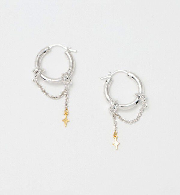 BEAUTY&YOUTH UNITED ARROWS「＜LAPUIS＞Ornament チェーン ピアス」|ピアス|