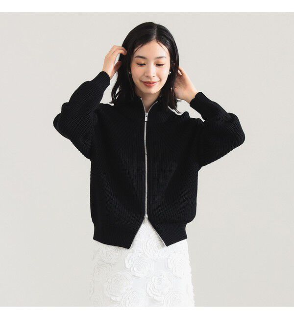 Demi-Luxe BEAMS 「BATONER / ドライバーズ ニット」|ニット・セーター|BLACK