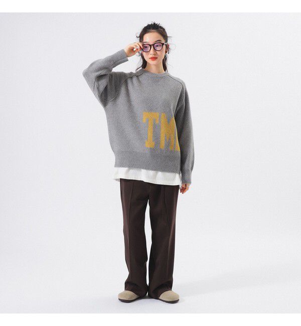 BEAMSBOY「ビッグ ロゴ クルー」|ニット・セーター|