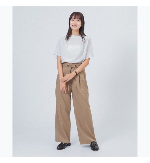 Demi-Luxe BEAMS 「タック シアー ブラウス」|シャツ・ブラウス|