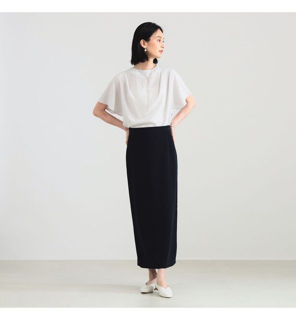 Demi-Luxe BEAMS 「タック シアー ブラウス」|シャツ・ブラウス|