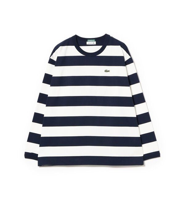 BEAMSBOY「【別注】LACOSTE / ボーダー ロングスリーブ Tシャツ」|Tシャツ・カットソー|