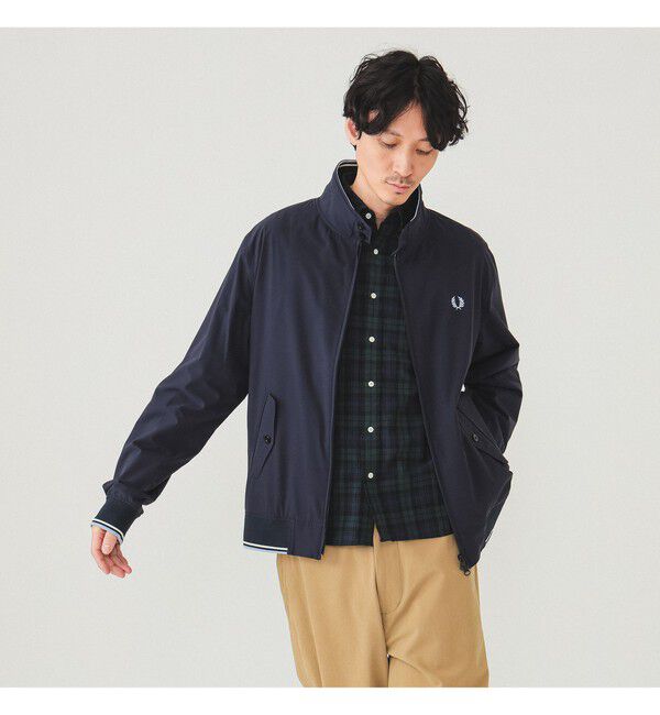 BEAMS「【別注】FRED PERRY / ハリントンジャケット 25SS」|ブルゾン・スタジャン|