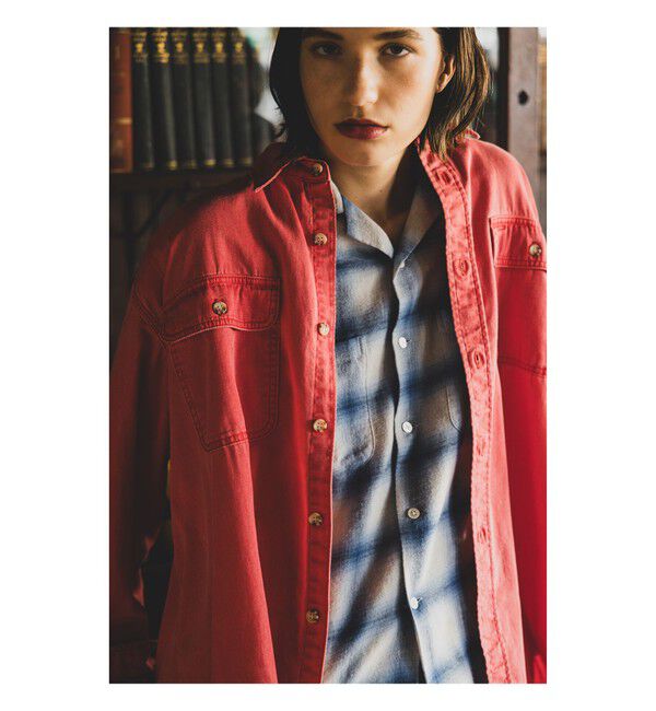 BEAMS PLUS「WORK Light Denim Pigment Coating」|シャツ・ブラウス|