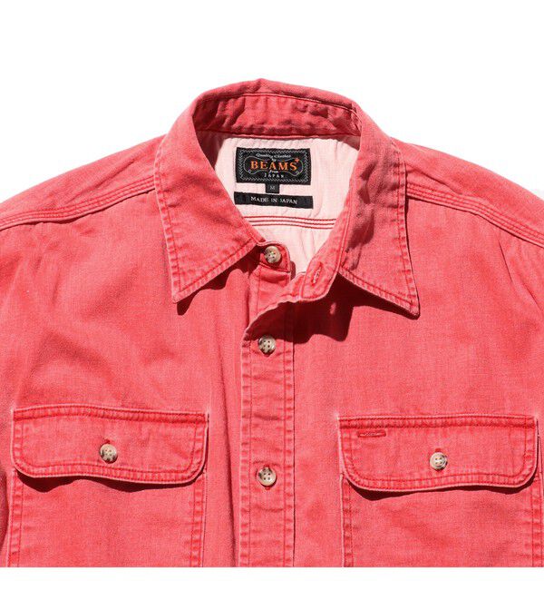 BEAMS PLUS「WORK Light Denim Pigment Coating」|シャツ・ブラウス|