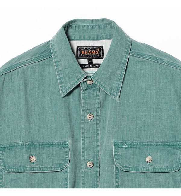 BEAMS PLUS「WORK Light Denim Pigment Coating」|シャツ・ブラウス|