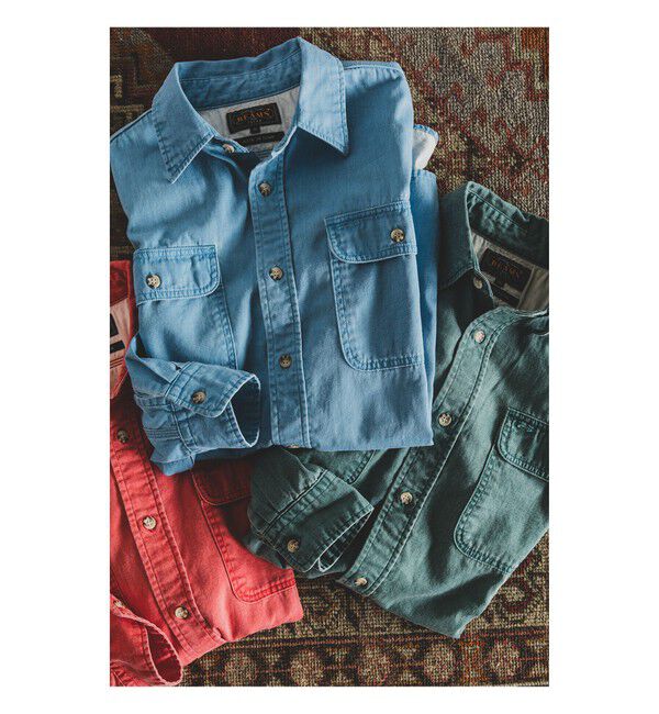 BEAMS PLUS「WORK Light Denim Pigment Coating」|シャツ・ブラウス|