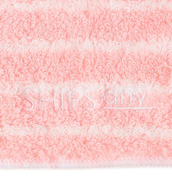 SHIPS any「SHIPS any: 今治 パイル生地 ボーダー ハンドタオル」|ハンカチ|