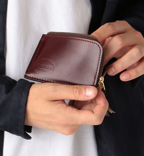 SHIPS any「SHIPS any: HORWEEN ミニ Ｌジップ ウォレット◇」|財布|ワイン