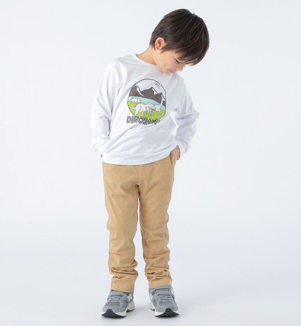 SHIPS KIDS「SHIPS KIDS:100～130cm / 恐竜 UV プリント 長袖 TEE」|Tシャツ・カットソー|