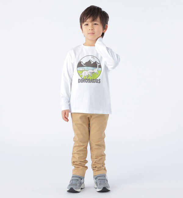 SHIPS KIDS「SHIPS KIDS:100～130cm / 恐竜 UV プリント 長袖 TEE」|Tシャツ・カットソー|