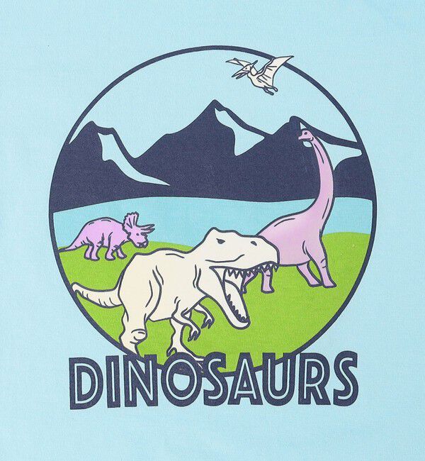 SHIPS KIDS「SHIPS KIDS:100～130cm / 恐竜 UV プリント 長袖 TEE」|Tシャツ・カットソー|