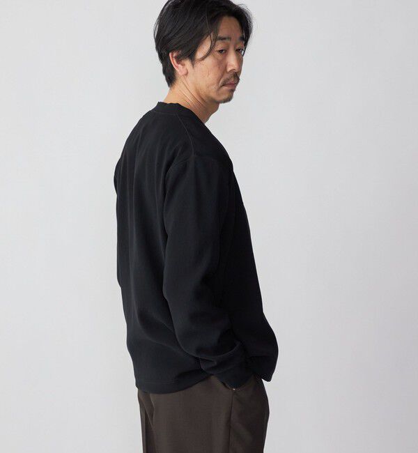 SHIPS「SHIPS: 小松マテーレ ダブルクロス ニット Vネック カーディガン」|カーディガン|