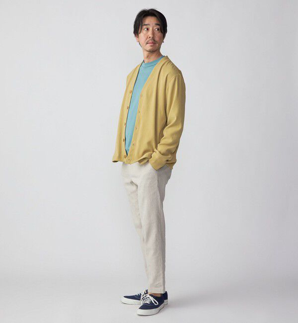 SHIPS「SHIPS: 小松マテーレ ダブルクロス ニット Vネック カーディガン」|カーディガン|