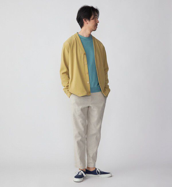 SHIPS「SHIPS: 小松マテーレ ダブルクロス ニット Vネック カーディガン」|カーディガン|