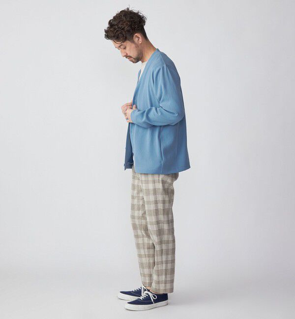 SHIPS「SHIPS: 小松マテーレ ダブルクロス ニット Vネック カーディガン」|カーディガン|